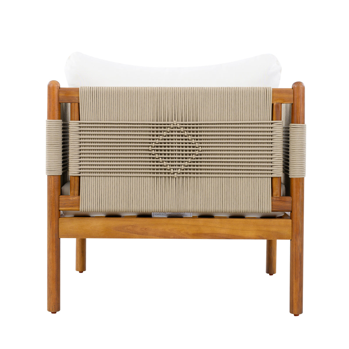 Outdoor Club Chairs (Set of 2) with Diamond-Pattern